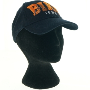 Sort baseballkasket med broderi