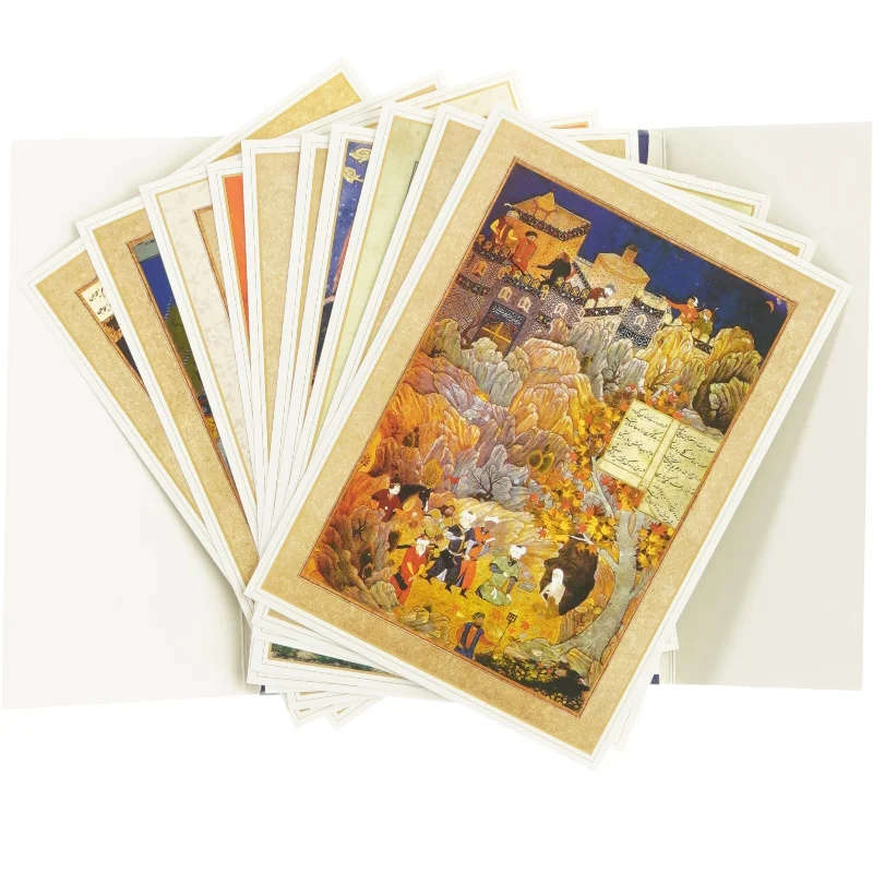 Mappe med forskellige postkort (10 postkort i alt9