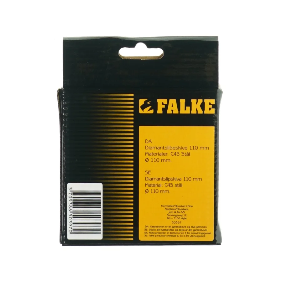 Diamantslibeskive  fra Falke (str. Ø: 110 mm)