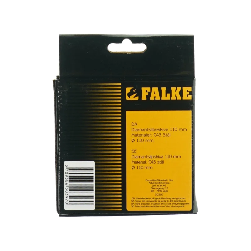 Diamantslibeskive fra Falke (str. Ø: 110 mm)