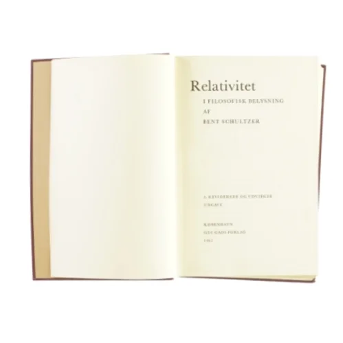 Relativitet, anden udgave af Bent Schultzer (bog)