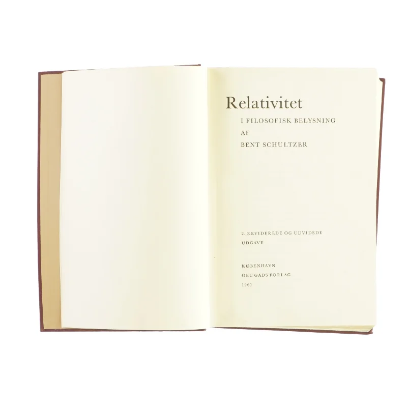 Relativitet, anden udgave af Bent Schultzer (bog)