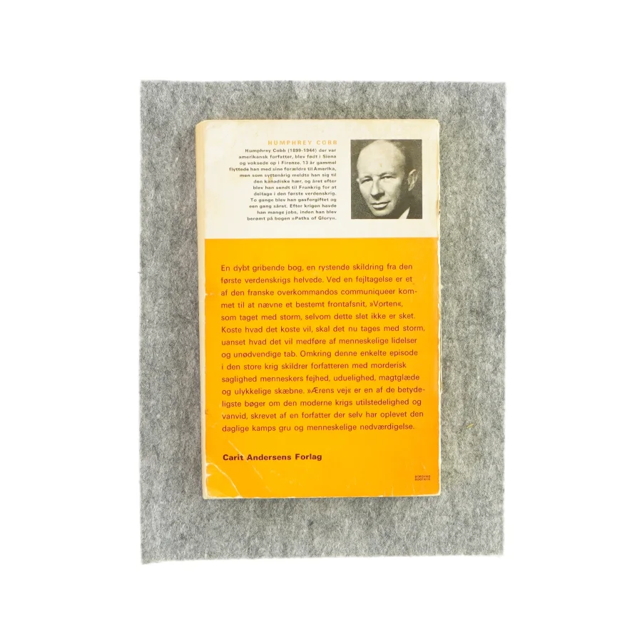Ærens vej af Humphrey Cobb (bog)