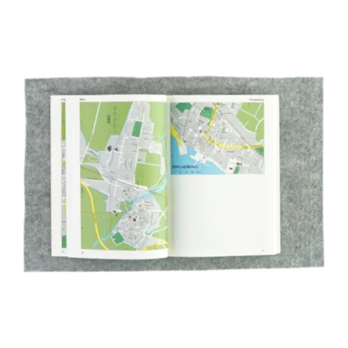 Citykort over danske provinsbyer fra Lademanns (Bog)