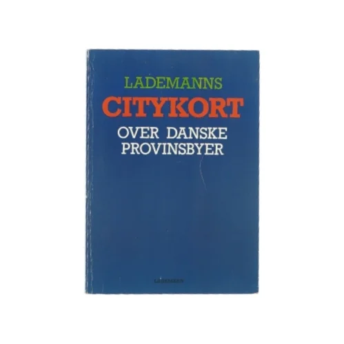 Citykort over danske provinsbyer fra Lademanns (Bog)