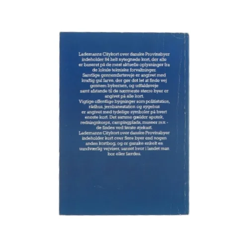 Citykort over danske provinsbyer fra Lademanns (Bog)