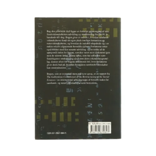 Luk samfundsvidenskaberne op! af Immanuel Wallerstein (Bog)