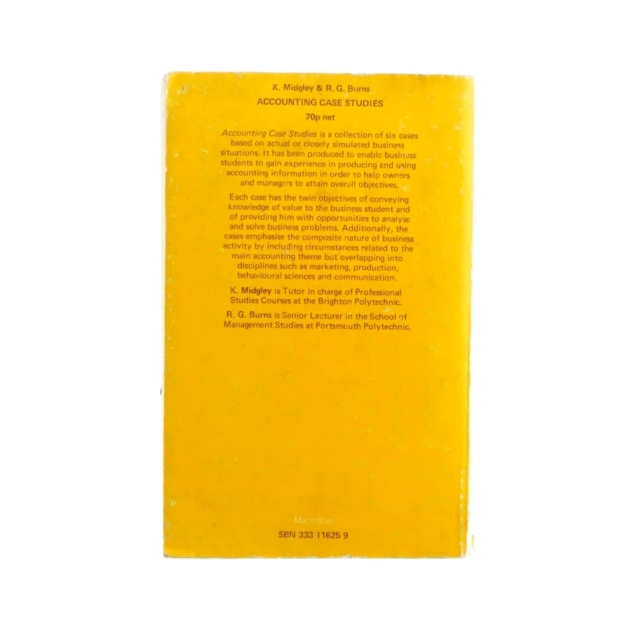 Accounting case studies af K. Midgley & R. G. Burns (Bog)