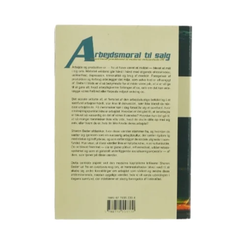 Arbejdsmoral til salg af Sharon Beder (Bog)
