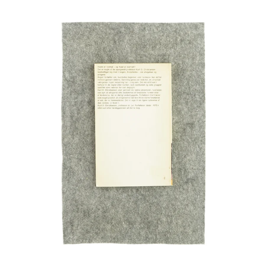 Anderledes af Karl O. Christiansen (bog)