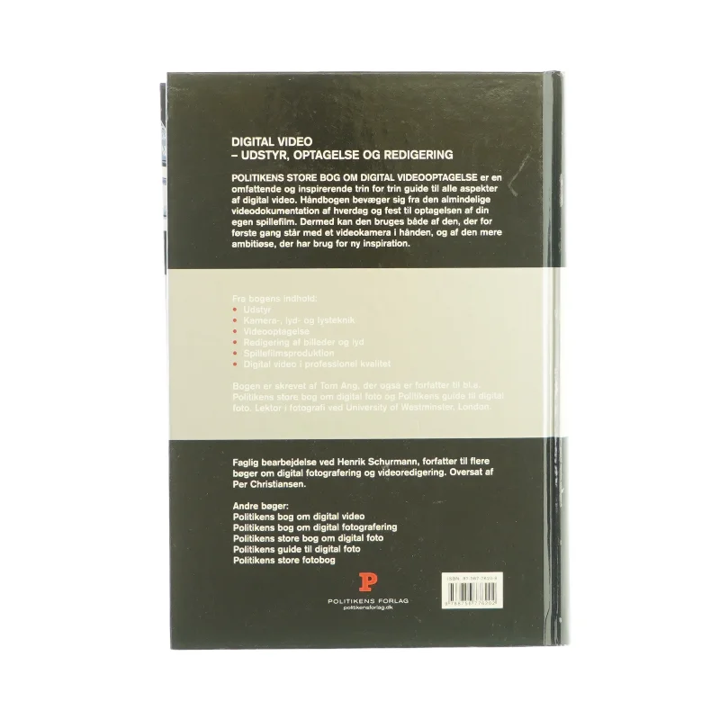 Politikkens store bog om - Digital videooptagelse (bog)