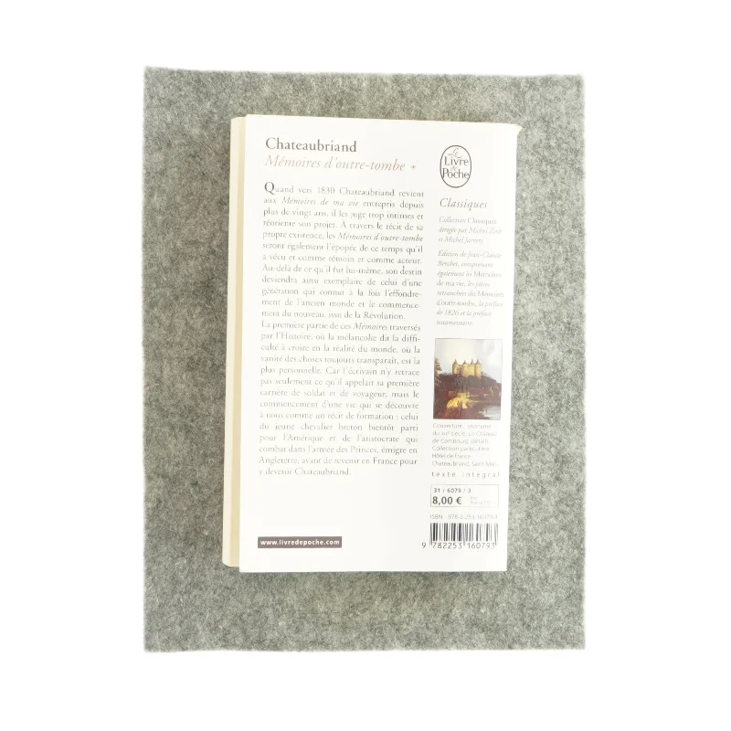 Chateaubriand, mémoires d'outre-tombe (bog) 