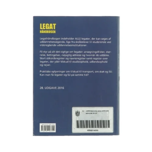 Legat håndbogen uddannelse 2016 (bog)