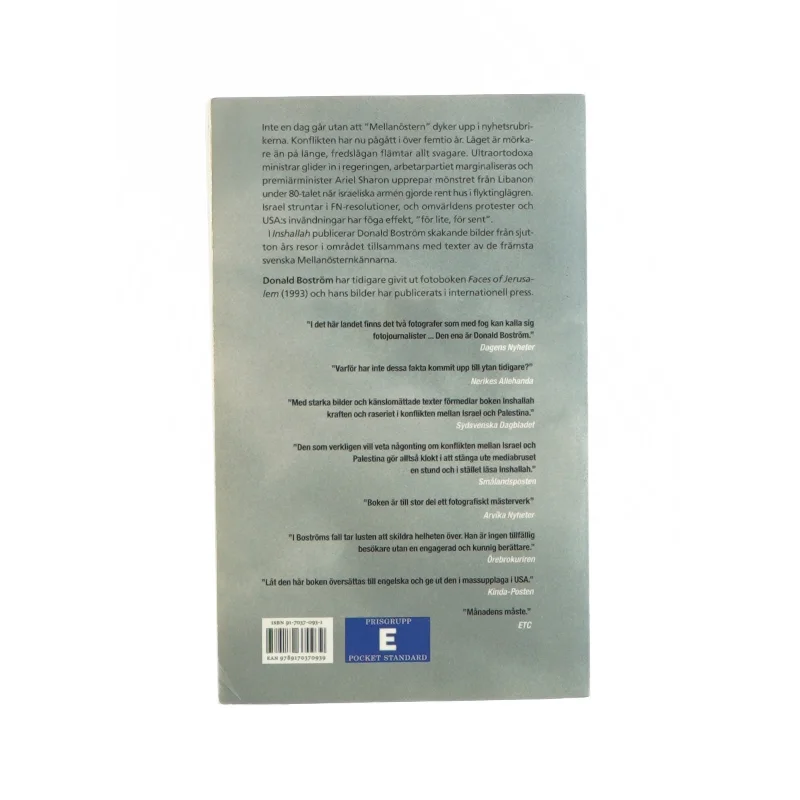 Inshallah - Konflikten mellan Israel och Palestina af Donald Boström (Bog)