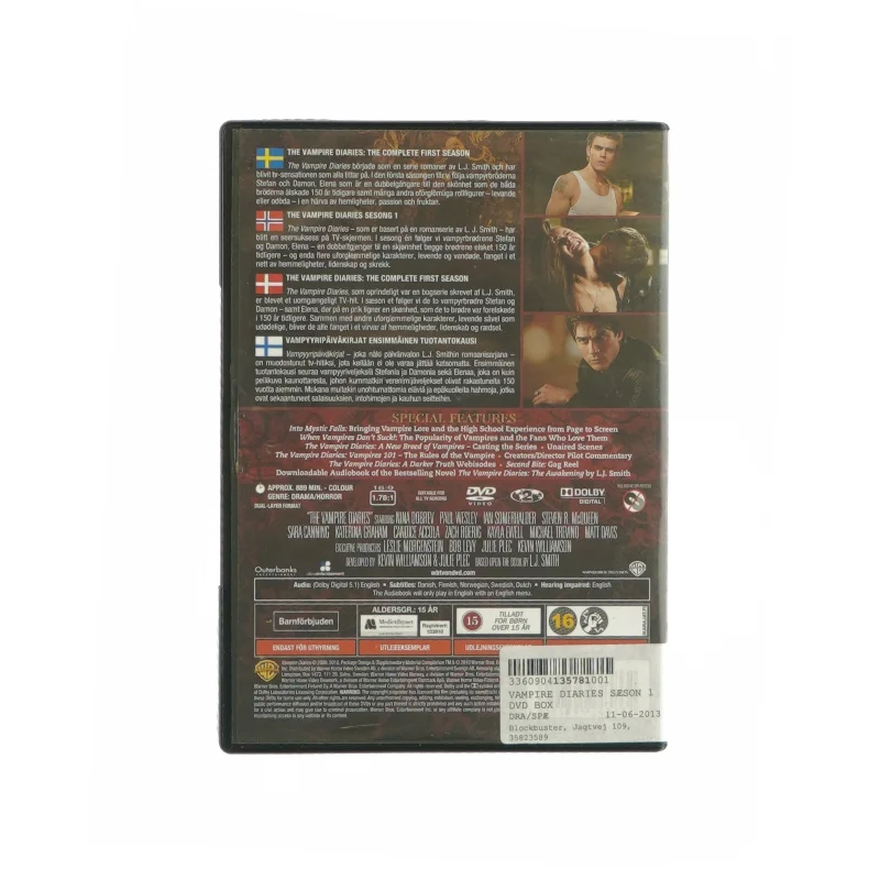 The vampire diaries - sæson 1 (DVD)