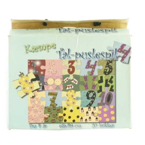 Kæmpe puslespil med tal