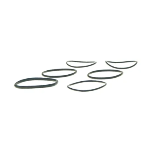 Sorte plastik armbånd (6 stk)