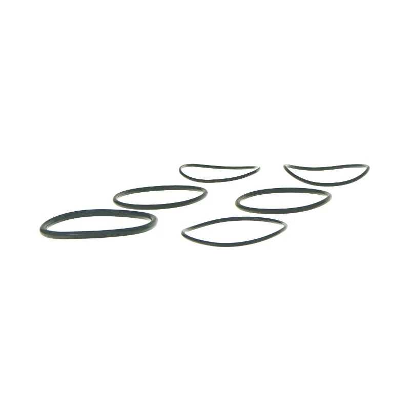 Sorte plastik armbånd (6 stk)