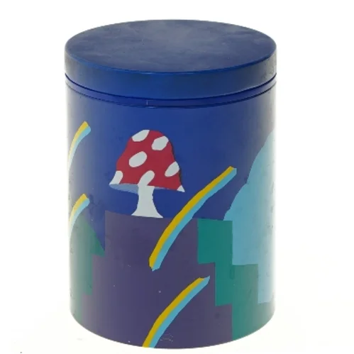 Dekorativ metalbeholder (str. Ø 11,5 cm længde 15 cm)