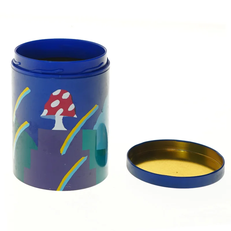 Dekorativ metalbeholder (str. Ø 11,5 cm længde 15 cm)