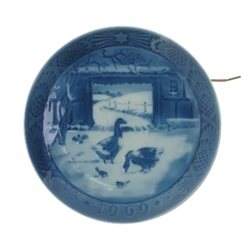 Juleplatte 1969 fra Royal Copenhagen (str. Ø 18,5 cm)