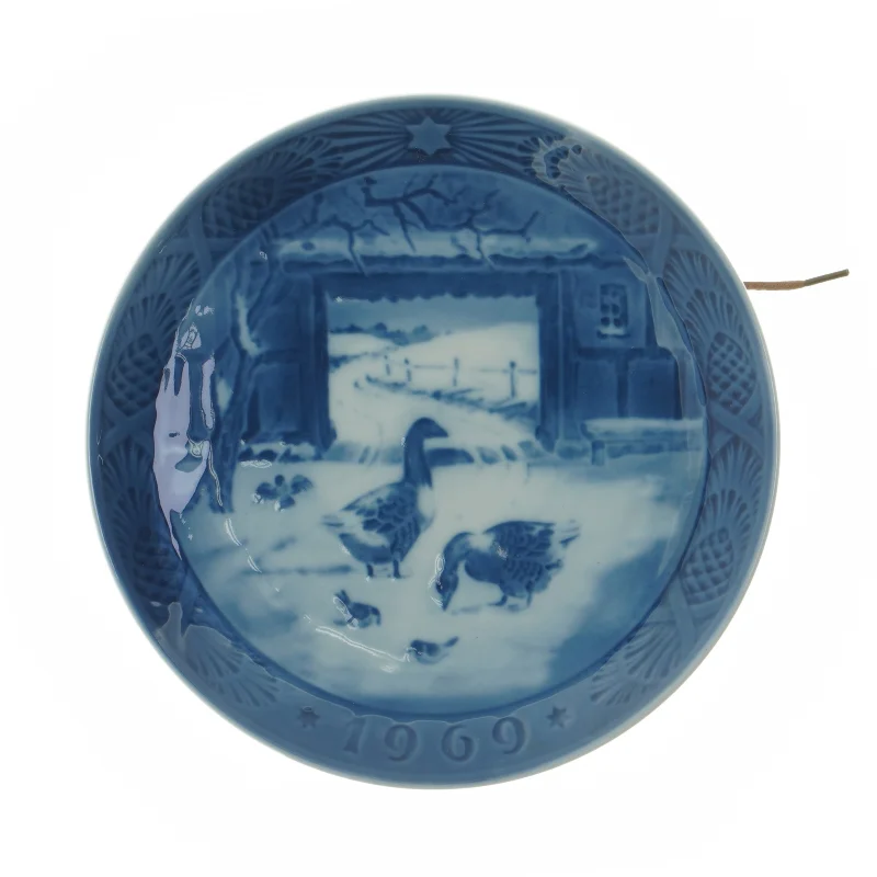 Juleplatte 1969 fra Royal Copenhagen (str. Ø 18,5 cm)