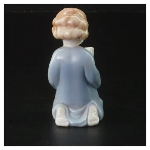 Metzler & Orloff porcelænsfigur læsende barn (str. 9 cm)