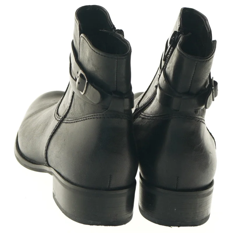 Ankelstøvler i sort læder fra Gabor (str. 37,5 )