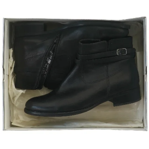 Ankelstøvler i sort læder fra Gabor (str. 37,5 )