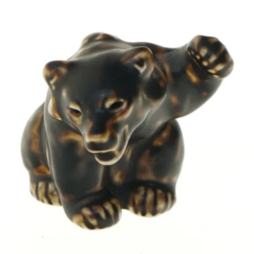 Dekorativ figur af bjørn af Knud Kyhnfra Royal Copenhagen (str. 9,5 cm)