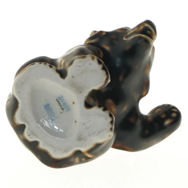 Dekorativ figur af bjørn af Knud Kyhnfra Royal Copenhagen (str. 9,5 cm)