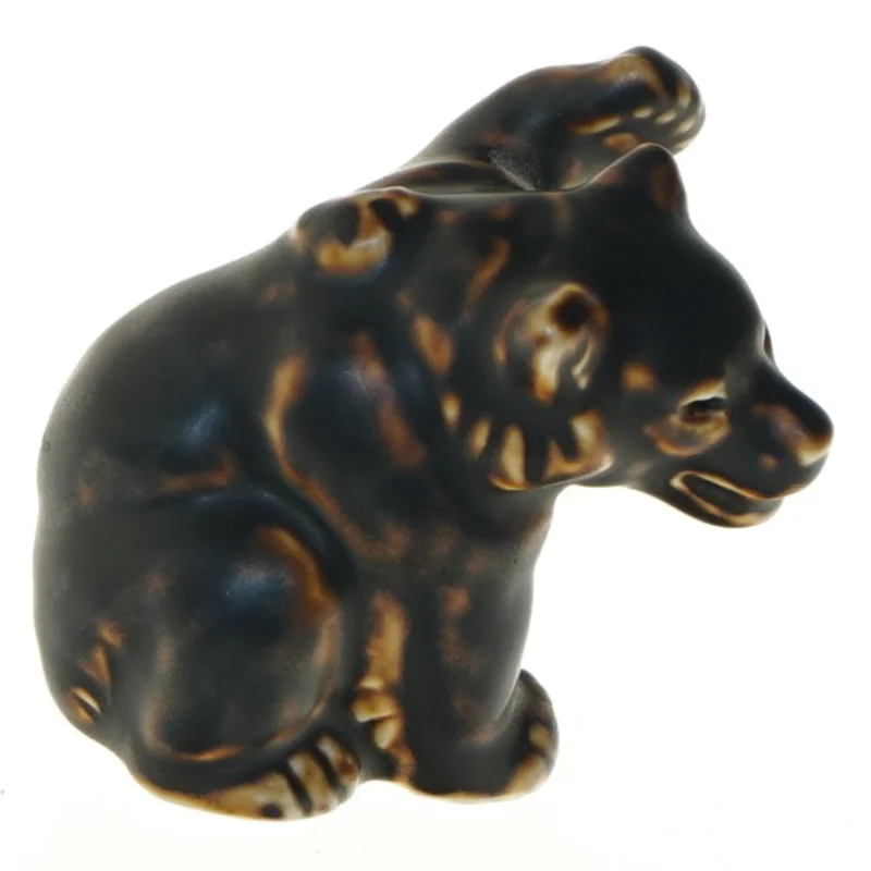 Dekorativ figur af bjørn af Knud Kyhnfra Royal Copenhagen (str. 9,5 cm)