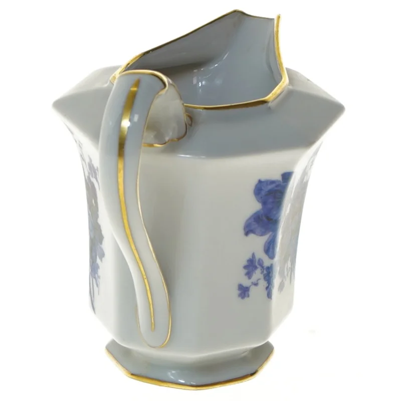 Porcelænskande med blomstermotiv (str. 9 cm)