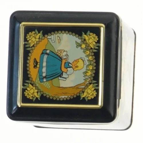 Retro opbevaringsdåse fra Irma (str. 10,5x9,3x9,3 cm)