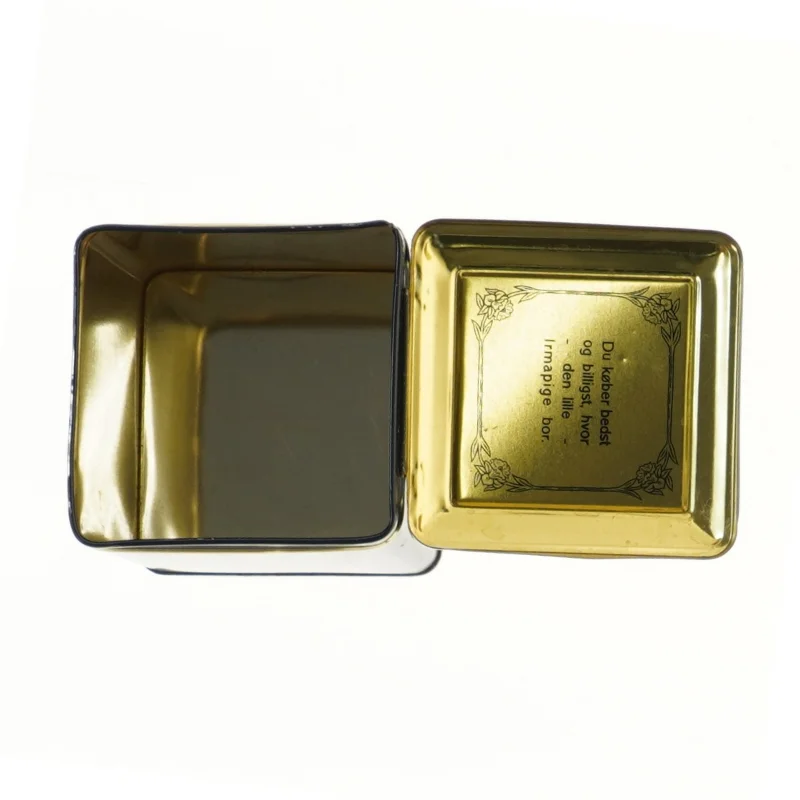 Retro opbevaringsdåse fra Irma (str. 10,5x9,3x9,3 cm)