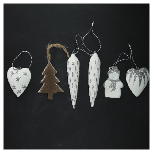 Juledekoration (str. 6,5-11,5 cm)