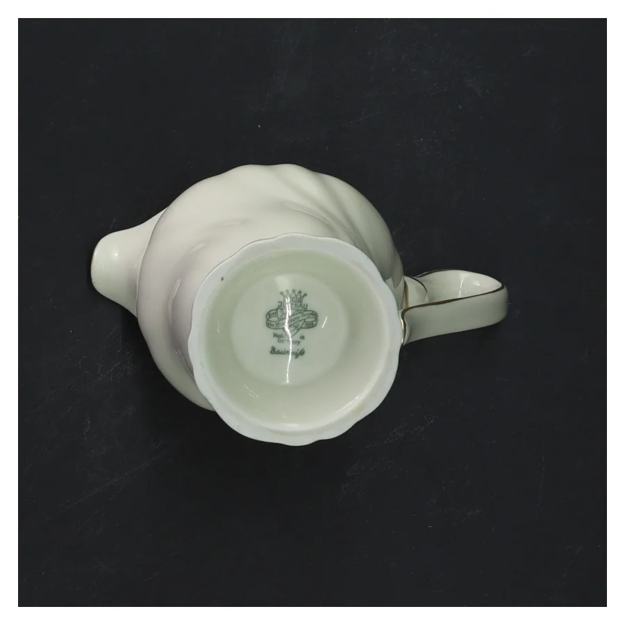 EDELWEISS porcelænsflødekande med guldkant (str. 10 cm)