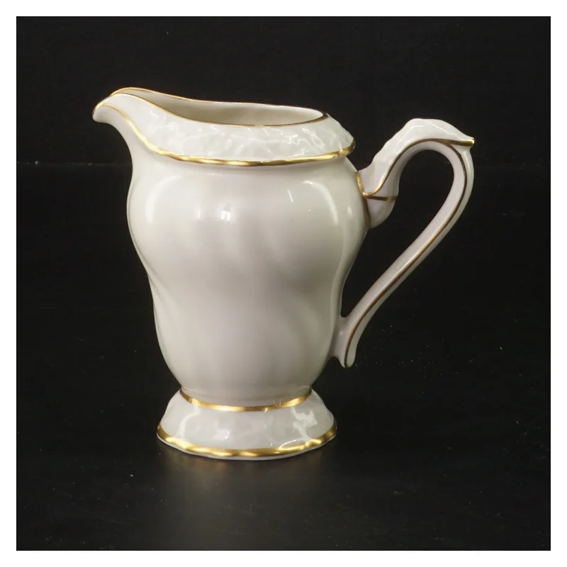 EDELWEISS porcelænsflødekande med guldkant (str. 10 cm)