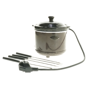 Elektrisk fonduegryde med gafler fra Melissa (str. Ø 14x13 cm)