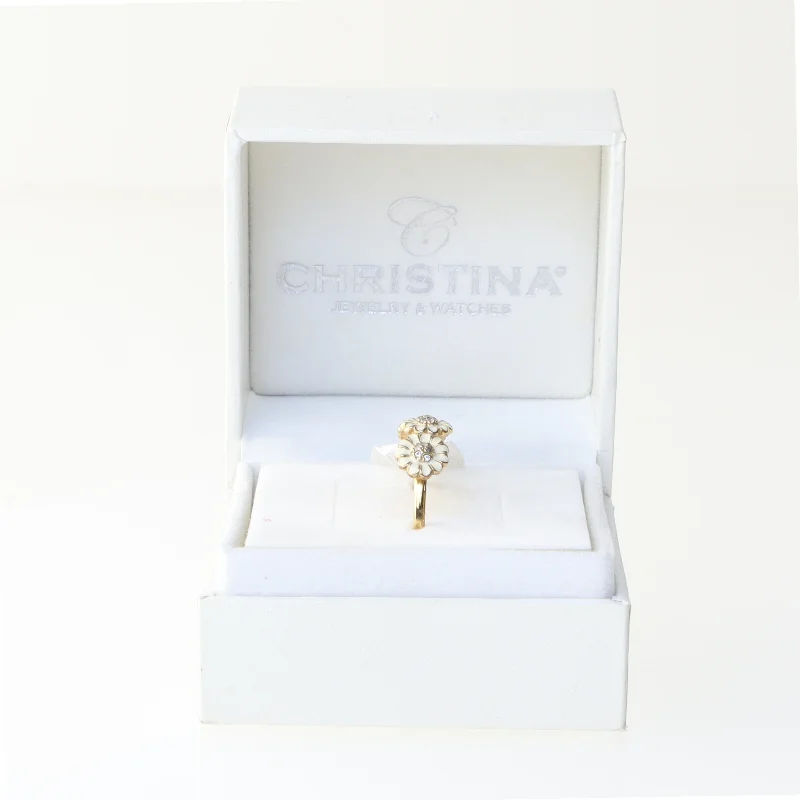 Christina Guldring med blomsterdesign fra Christina (str. 57 mm)