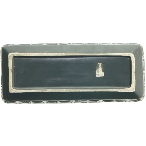 W. Germany Rektangulært fad med mønster (str. 34x14 cm)