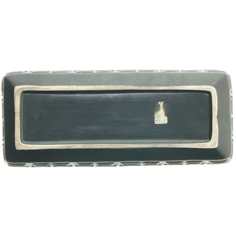 W. Germany Rektangulært fad med mønster (str. 34x14 cm)