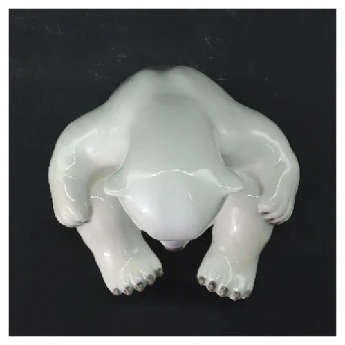 Porcelænsbjørn figur fra B&G (str. 14,5 cm)