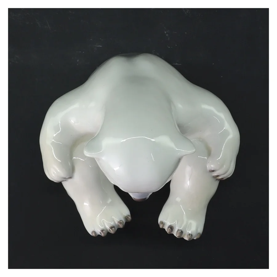 Porcelænsbjørn figur fra B&G (str. 14,5 cm)
