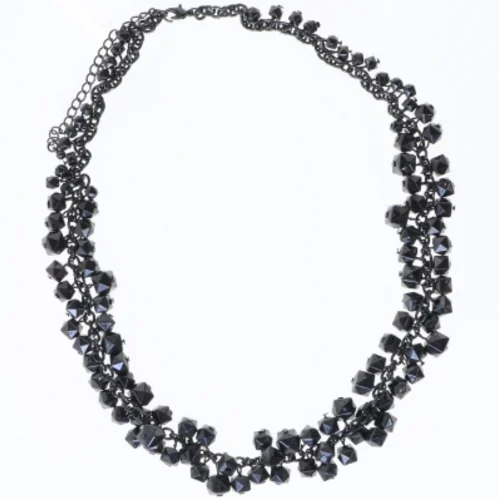 sort perlekæde (str. 60 cm)