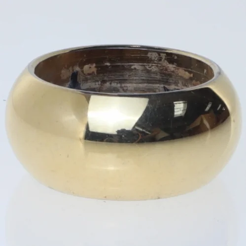 Guldplateret lysestage fra Samuelsen Caray (str. Ø 5,5x2 cm)