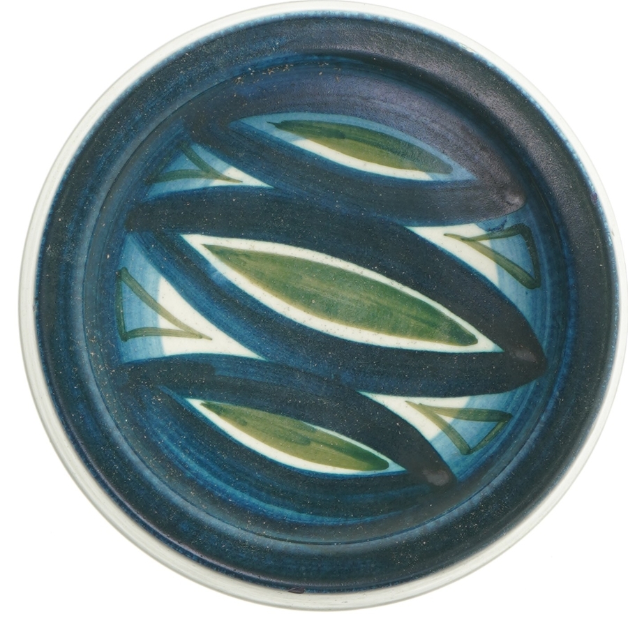 Keramisk tallerken fra Knabstrup (str. Ø 18 cm)