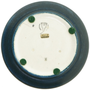 Keramisk tallerken fra Knabstrup (str. Ø 18 cm)