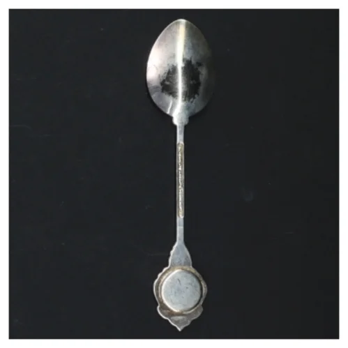 Sølvfarvet teske fra Silverplate Argente Verselbert (str. Længde. 11,5 cm)