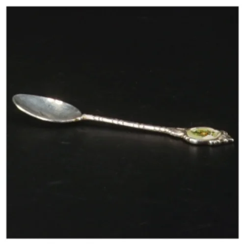 Sølvfarvet teske fra Silverplate Argente Verselbert (str. Længde. 11,5 cm)